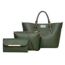 Load image into Gallery viewer, Shoulder Tote Green