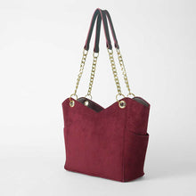 Load image into Gallery viewer, The Latitude bag Maroon Suede