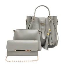 Load image into Gallery viewer, Emerald Bag Gray 3pc