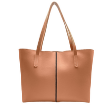 Load image into Gallery viewer, Faux Tote Bag peach