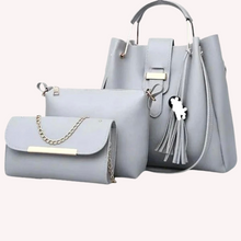 Load image into Gallery viewer, Emerald Bag Gray 3pc