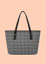 Load image into Gallery viewer, Margot Tote Black &amp; White
