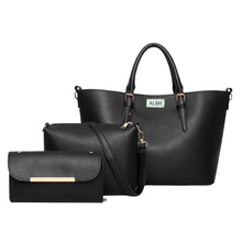 Load image into Gallery viewer, Shoulder Tote Black
