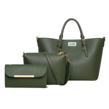 Load image into Gallery viewer, Shoulder Tote Green
