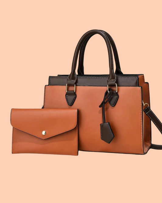Minimal Luxe Tote Golden Black Color