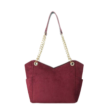 Load image into Gallery viewer, The Latitude bag Maroon Suede
