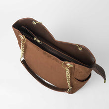 Load image into Gallery viewer, The Latitude bag Brown Suede
