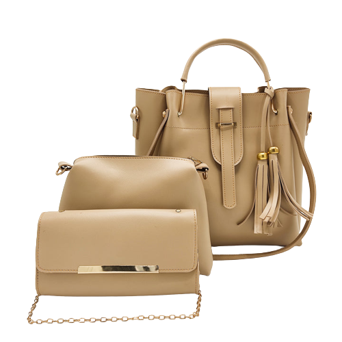 Emerald Bag Beige 3pc