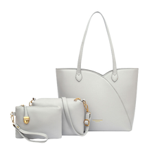 Load image into Gallery viewer, Posh bag 3 pc silver
