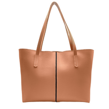 Load image into Gallery viewer, Faux Tote Bag peach
