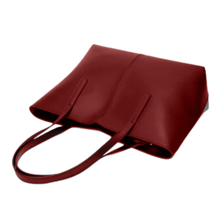 Load image into Gallery viewer, Faux Tote Bag Maroon
