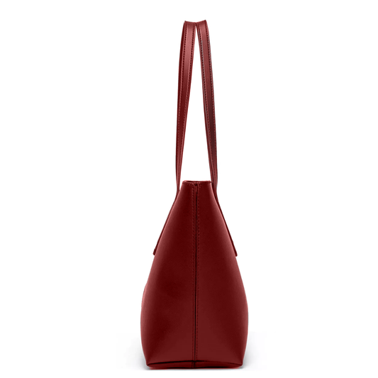 Faux Tote Bag Maroon