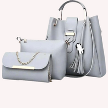 Load image into Gallery viewer, Emerald Bag Gray 3pc
