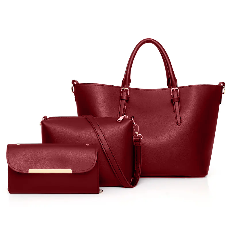 Shoulder Tote Maroon