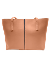 Load image into Gallery viewer, Faux Tote Bag peach
